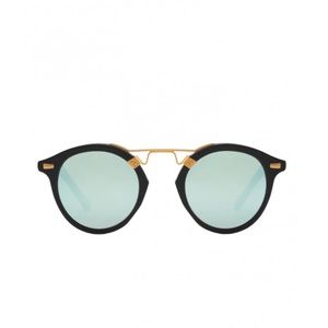 KREWE ST. LOUIS MATTE BLACK 24K SUNGLASSES